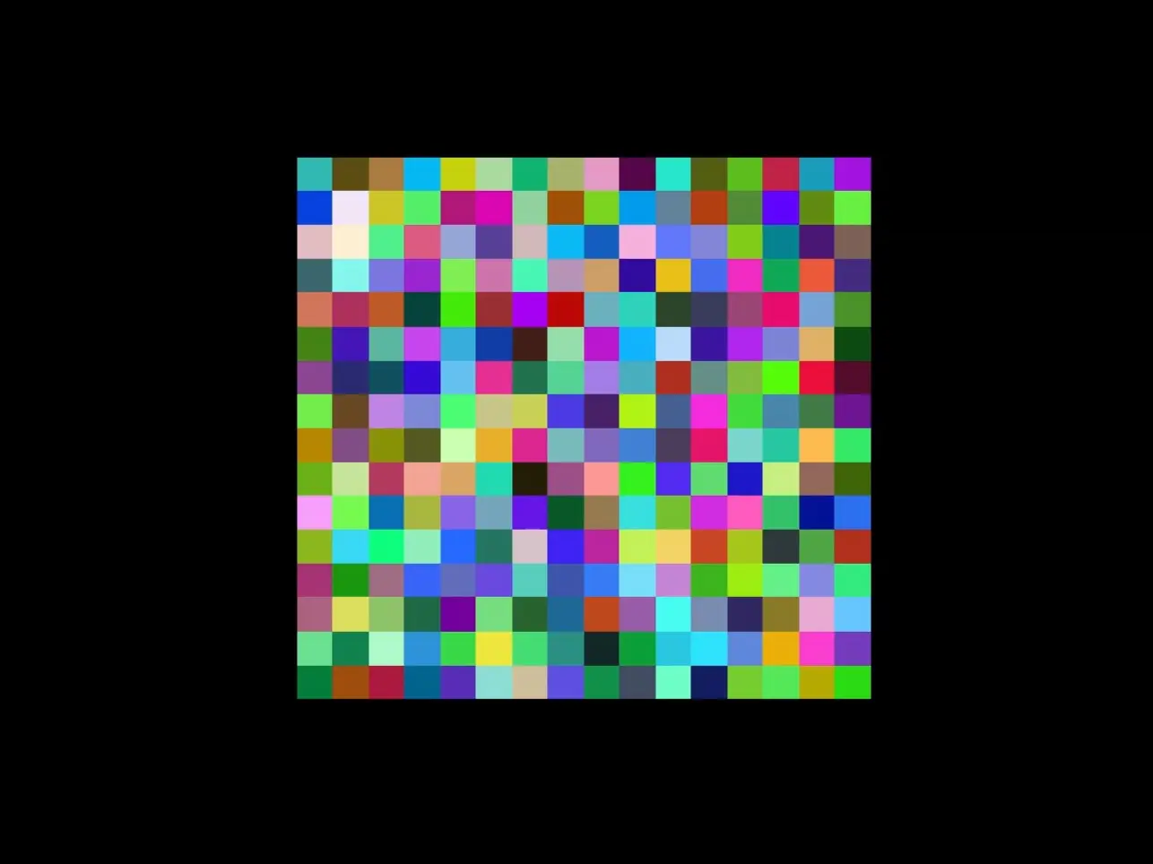 Square of random pixels